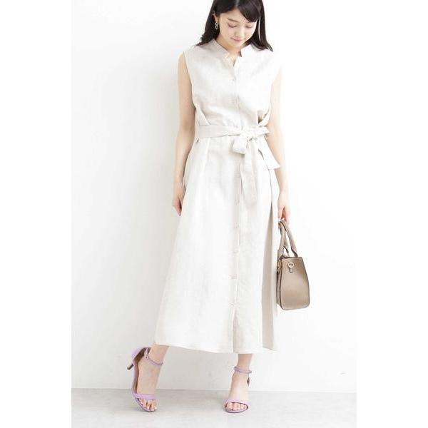 N Natural Beauty Basic エヌ ナチュラルビューティーベーシック ノースリーブ麻シャツワンピース タカシマヤファッションスクエア 通販 Paypayモール