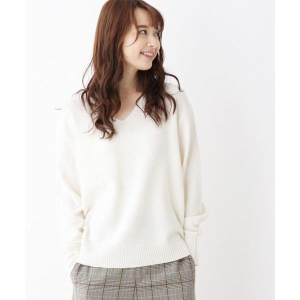 Opaque Clip オペーク ドット クリップ 34 Ss 42 Ll Web限定サイズ ドロップショルダーvネックニット タカシマヤファッションスクエア 通販 Paypayモール