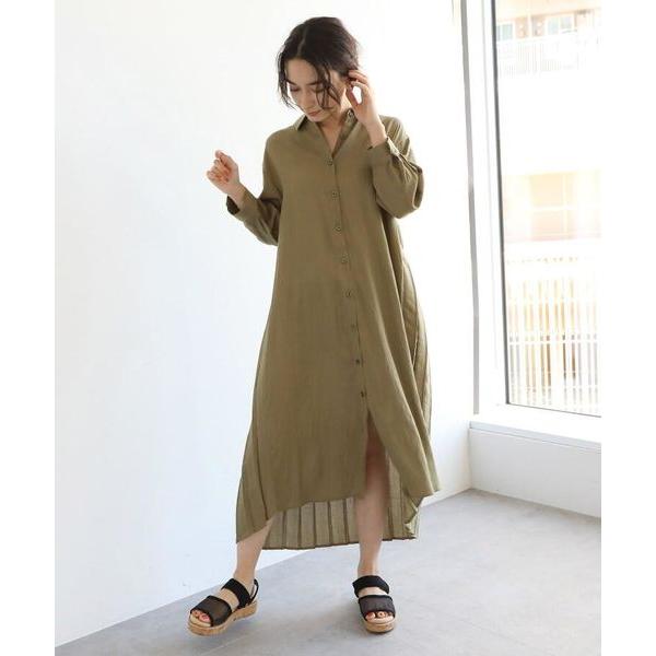 Ozoc オゾック 麻調バックプリーツシャツワンピース タカシマヤファッションスクエア 通販 Paypayモール