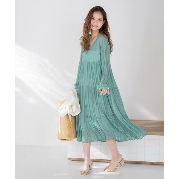 Vicky ビッキー ワッシャープリーツティアードワンピース 手洗い可能 タカシマヤファッションスクエア 通販 Paypayモール