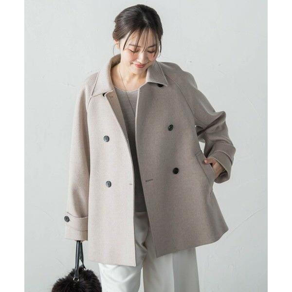 LAUTREAMONT（ロートレアモン） カシミヤ混ライトリバーショートコート 