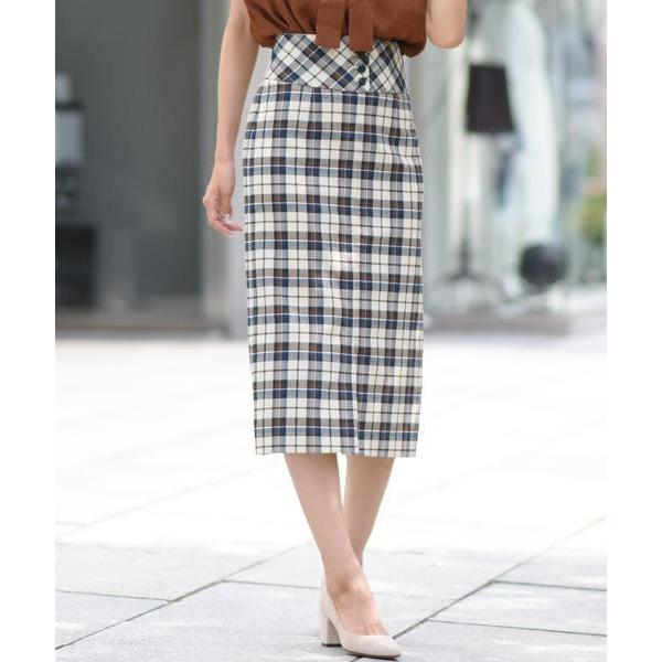 Ketty Cherie ケティ シェリー Web別注 ストレッチチェックペンシルスカート タカシマヤファッションスクエア 通販 Paypayモール