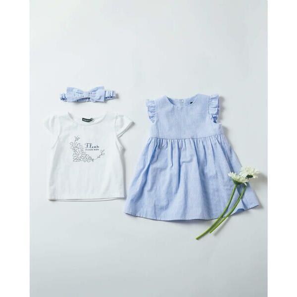 Bebe べべ Girl ベビー 3点 セット ワンピース Tシャツ ヘアバンド 80 90cm タカシマヤファッションスクエア 通販 Yahoo ショッピング