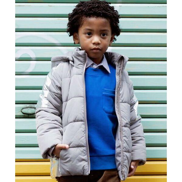 WASK（ワスク） 【撥水加工】シルバー切り替え中綿タフタジャケット