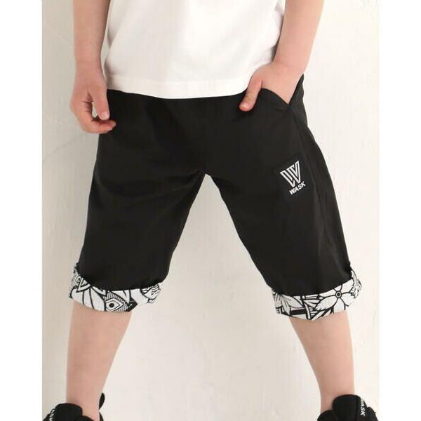 WASK ワスク 6分丈 ボタニカル柄 リップル パンツ (100~160cm) :00001004761350-33072:タカシマヤファッションスクエア 通販 ワスクハーフパンツ140