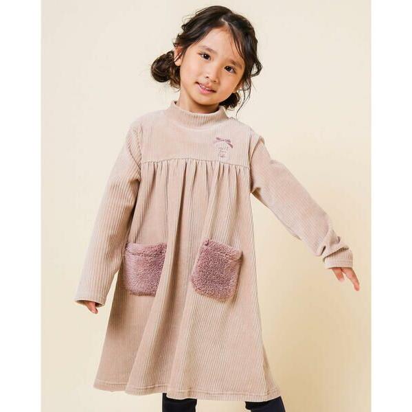 輝い クロエ ニット ワンピース タートルネック キッズ 女の子 ワンピース