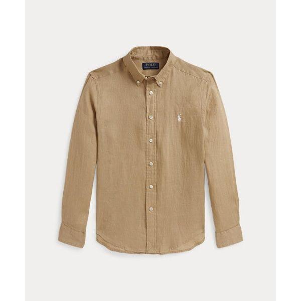 【美品】ラルフローレンボーイズ160リネンシャツ POLO RALPH LAUREN / ポロ ラルフ ローレン (ボーイズ 8才〜20才