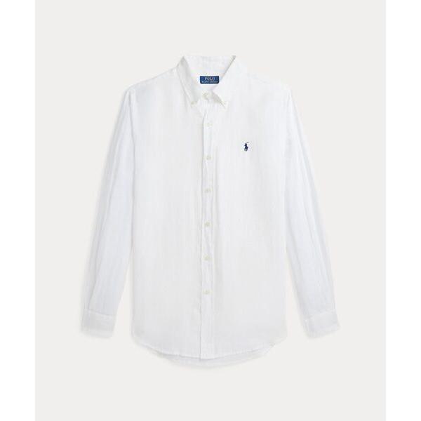 美品 ラルフローレン リネンシャツ 近年モデル ホワイト 長袖 S POLO RALPH LAUREN（ポロ・ラルフローレン） POLO RALPH LAUREN / ポロ