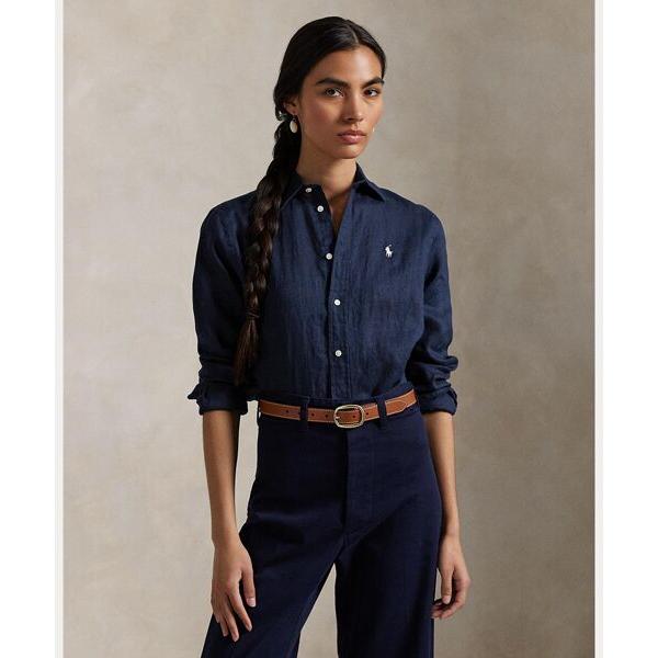 【レア】POLO RALPH LAUREN(ポロラルフローレン) ：リネンシャツ リネン ビッグ シャツ （シャツ・ブラウス）｜POLO RALPH LAUREN