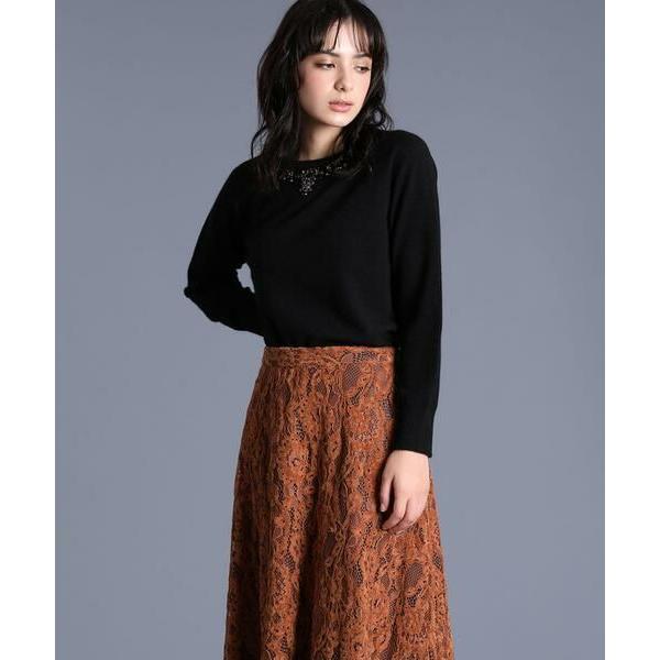 Ef De エフデ Maglie Par Ef De ビジュープルオーバーニット