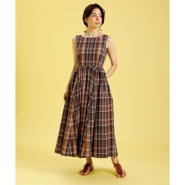 Ined イネド Masion De Beige ノースリーブマドラスチェックワンピース タカシマヤファッションスクエア 通販 Paypayモール