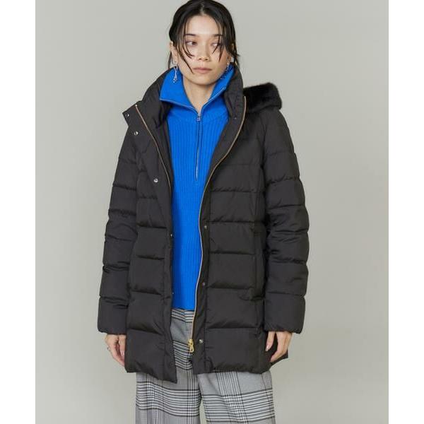 INED（イネド） ミドル丈 フェイクファーフードダウンコート