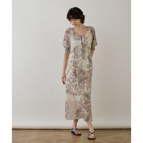 GRACE CONTINENTAL / グレースコンチネンタル スカーフプリントドレス