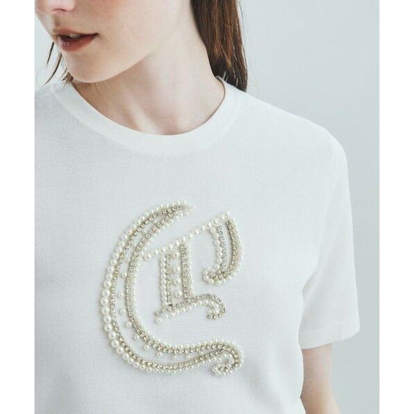 GRACE CONTINENTAL / グレースコンチネンタル レタードビジュートップ  