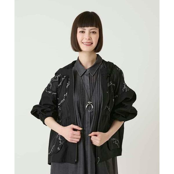 HIROKO BIS / ヒロコビス オパールロゴジョイントデザインブルゾン 