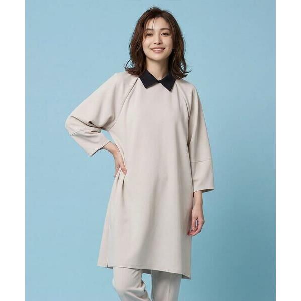 HIROKO BIS 襟付きジャージーチュニックブラウス　定価41800円 HIROKO BIS / ヒロコビス 襟付きジャージーチュニックブラウス /洗濯機