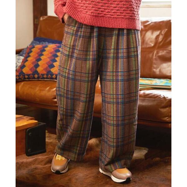 Jocomomola（ホコモモラ） Arriate チェック柄ワイドパンツ