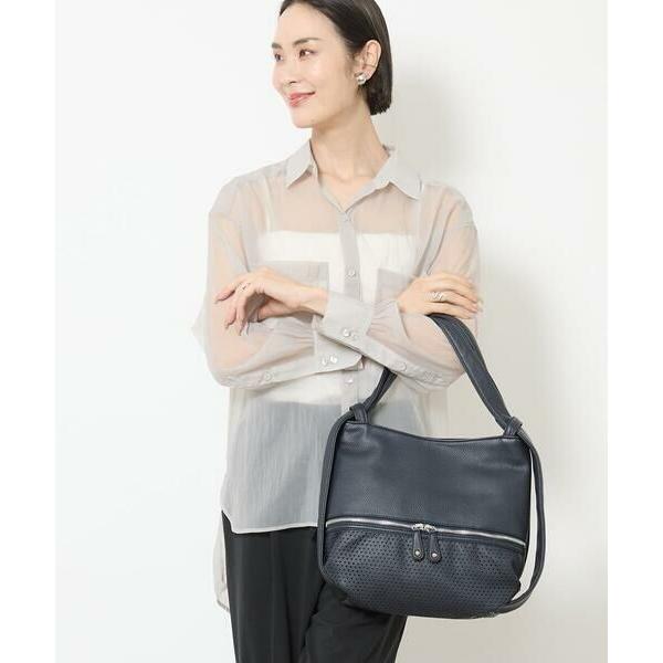 MK ミッシェルクラン バッグ（MK MICHEL  BAG）/[2WAY/人気の定番BAG]パンチングデザイン変形ミニトートバッグ MK MICHEL KLEIN BAG MK MICHEL KLEIN BAG / エムケーミッシェルクラン