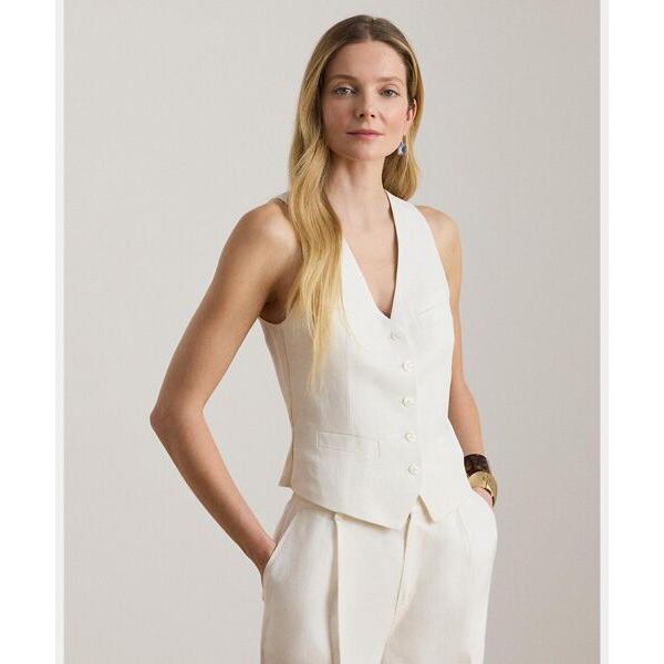 専用✨美品✨LAUREN RALPH LAURENリネンブレンド ツイル ベスト LAUREN RALPH LAUREN（ローレン ラルフローレン） LAUREN RALPH LAUREN