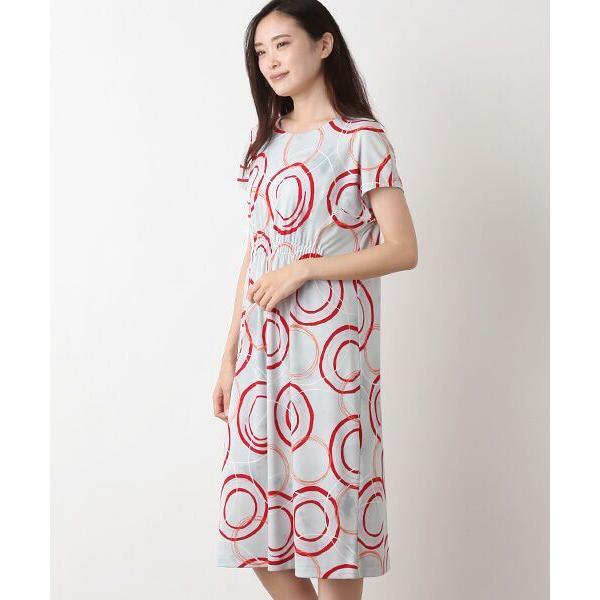 Tabasa タバサ ポリエステルスムースサークルプリント半袖ワンピース タカシマヤファッションスクエア 通販 Paypayモール