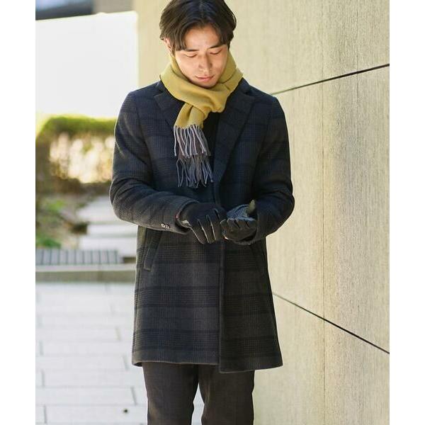 a.v.v（アー・ヴェ・ヴェ） ウールライトビーバーチェックチェスター