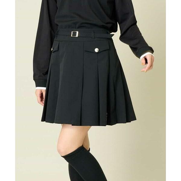 a.v.v（アー・ヴェ・ヴェ） レディースゴルフウェア ベルト付プリーツ