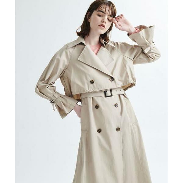 LANVIN en Bleu ニットブルゾン コート ランバンオンブルー