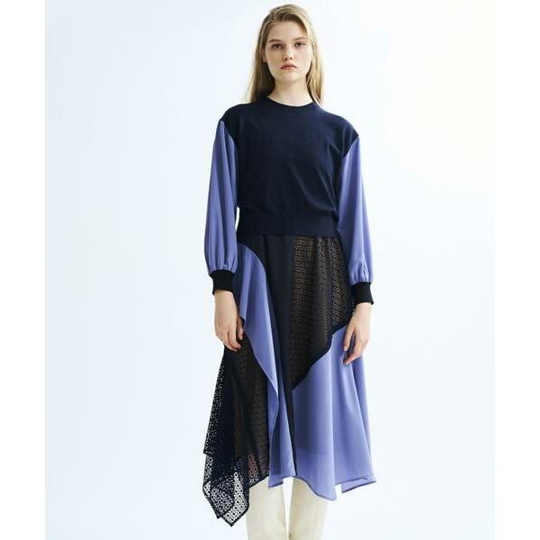 Lanvin En Bleu ランバン オン ブルー パターンmixバックリボンワンピース タカシマヤファッションスクエア 通販 Paypayモール
