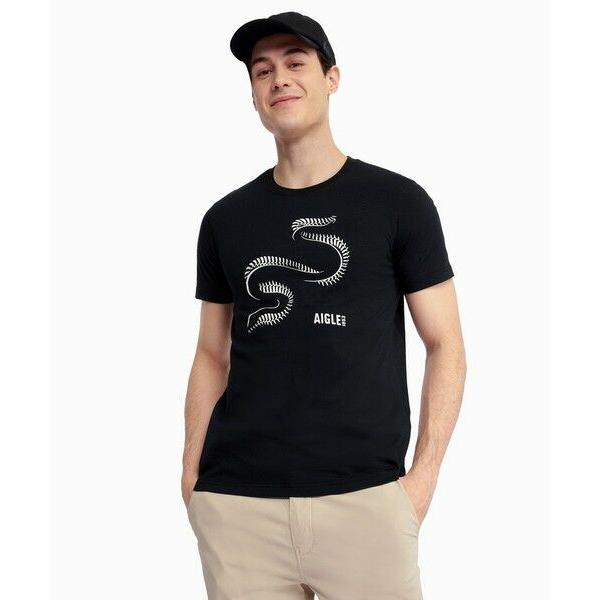 AIGLE（エーグル） 吸水速乾 プリント 半袖Tシャツ : タカシマヤ