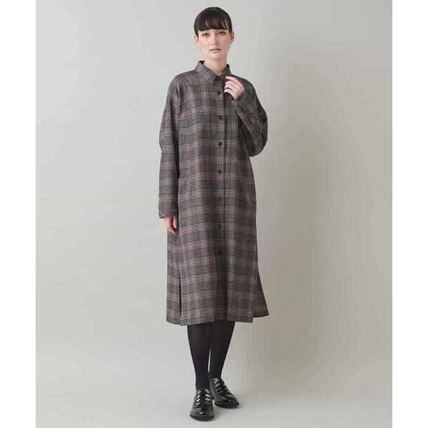 美品 HIROKO BIS サッカーチェック ワンピース 11 ヒロココシノ HIROKO KOSHINO（ヒロコ コシノ） チェックシャツワンピース/日本製