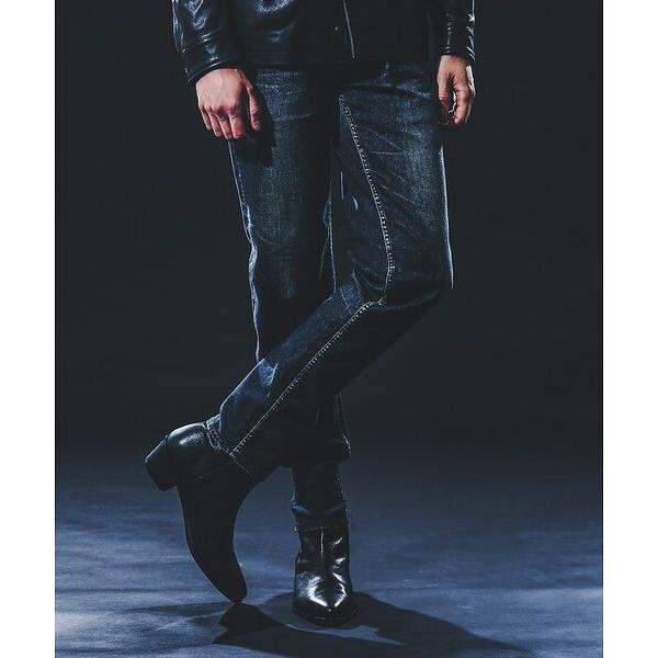 5351プール・オム（5351POUR LES HOMMES）/【25A/W】プリント テーパード デニム 5351 POUR LES HOMMES 5351POUR LES HOMMES / 5351プール・オム 【25A