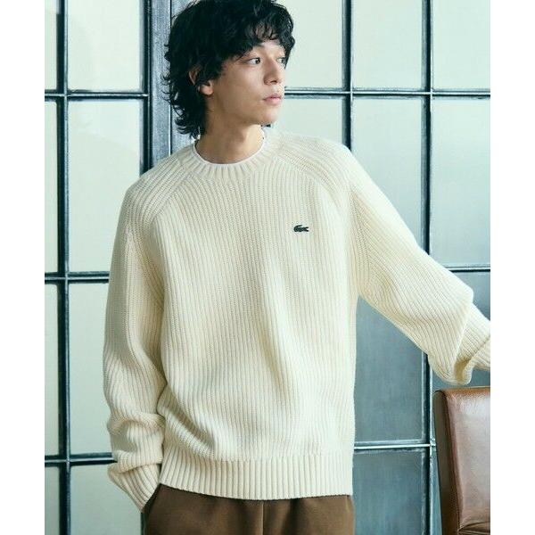 LACOSTE / ラコステ エッセンシャルローゲージニットセーター
