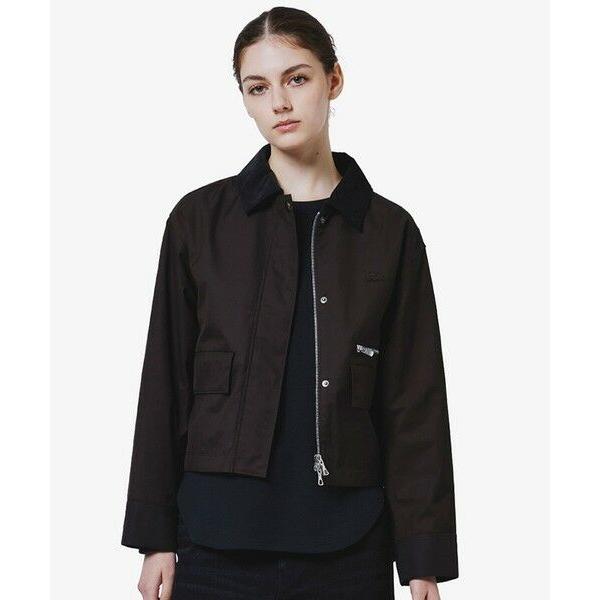 LACOSTE（ラコステ） コーデュロイカラーショート丈 ジップアップ 