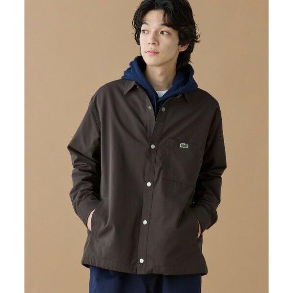 ラコステ LACOSTE ニットジャケット 裏起毛 カーキ 4 XL