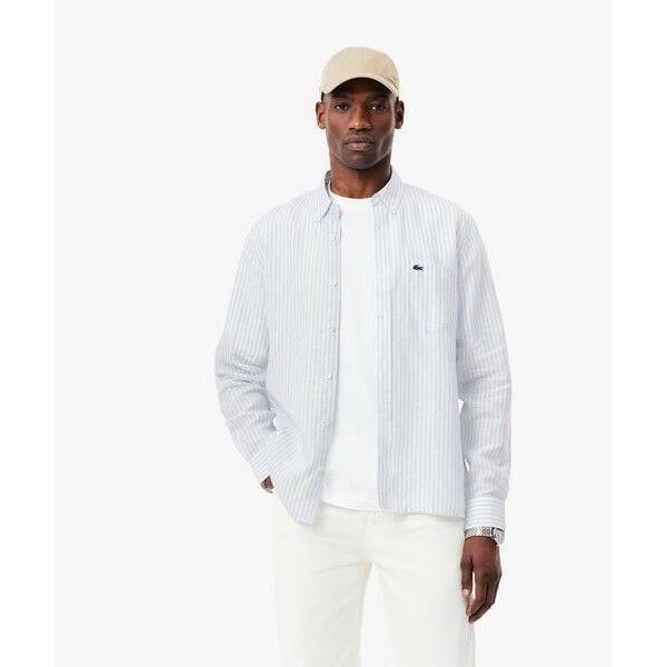 ラコステ（LACOSTE）/リネンストライプシャツ LACOSTE（ラコステ） リネンストライプシャツ : タカシマヤ