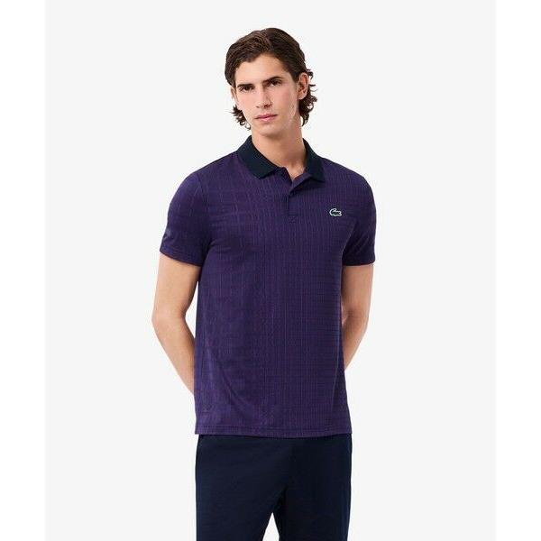 LACOSTE / ラコステ 『ダニール・メドベージェフ』オールオーバーラケットプリントドライポロシャツ