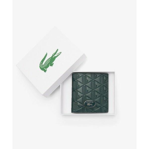 LACOSTE / ラコステ モノグラム RFID 二つ折りレザーウォレット