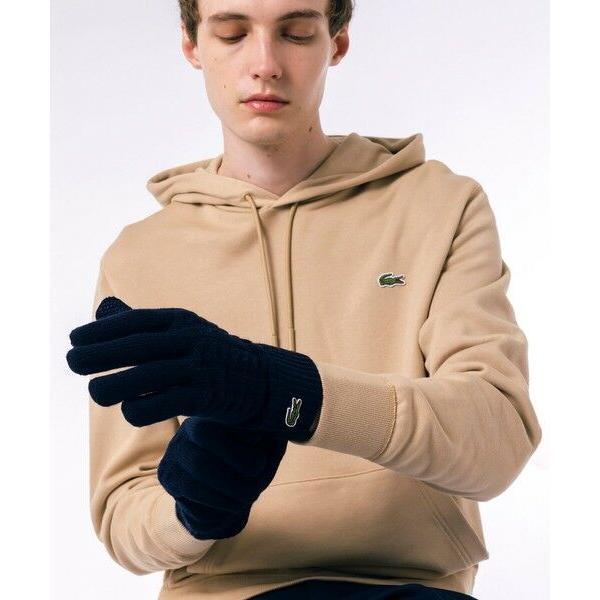LACOSTE（ラコステ） ケーブルニットグローブ : タカシマヤ