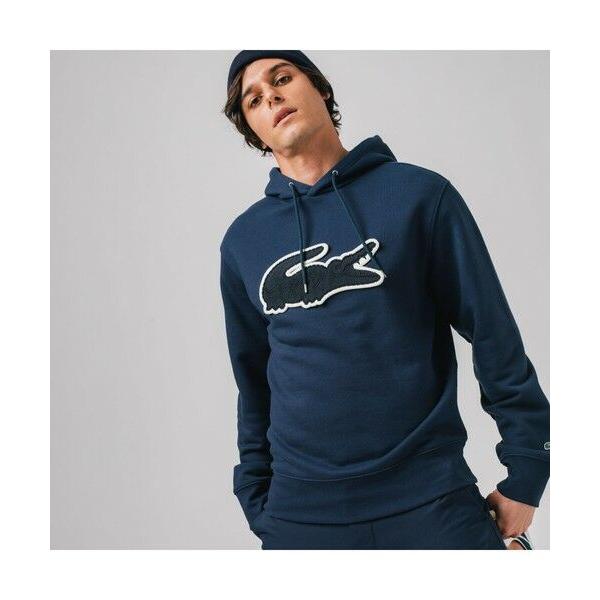 LACOSTE / ラコステ ビッグクロックエンブレムスウェットパーカ 