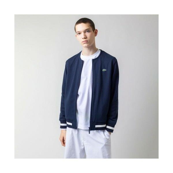 LACOSTE / ラコステ ノーカラージップアップスウェットブルゾン
