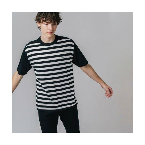 LACOSTE / ラコステ コットンニットマリンボーダーTシャツ
