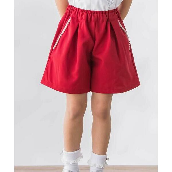 BeBe Petits Pois Vert / ベベ プチ ポワ ヴェール パールテープポイントキュロット(100~160cm)