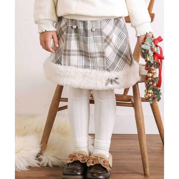 [Release date: January 16, 2026]★この商品はセール価格です★3,190円 → 1,914円(40%off)【カテゴリ】キッズ > スカート > ミニ・ひざ丈スカート【カラー】ネイビー系/グレー系【...