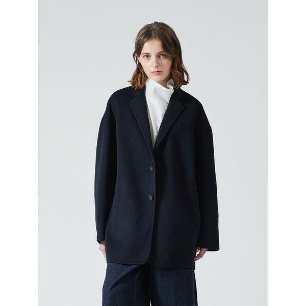 テーラードジャケット mizuiro ind ネイビー mizuiroind（ミズイロインド） ウールテーラードジャケット