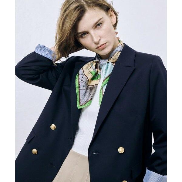 allurevilleアルアバイル　ウール　コート　リアルファー　紺ネイビー allurevilleアルアバイル ウール コート リアルファー 紺