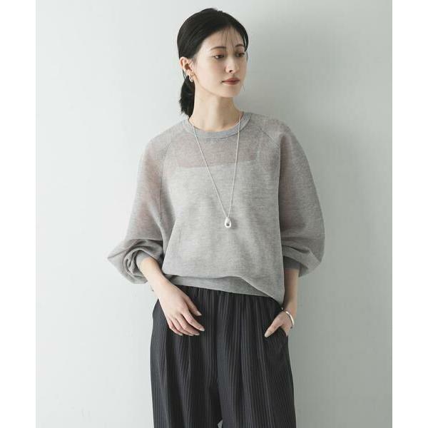 URBAN RESEARCH（アーバンリサーチ） リネン混スポンディッシュニット