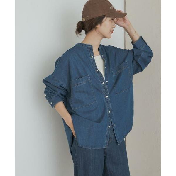 デニムバンドカラーシャツ　 アーバンリサーチドアーズ URBAN RESEARCH DOORS / アーバンリサーチ ドアーズ デニム