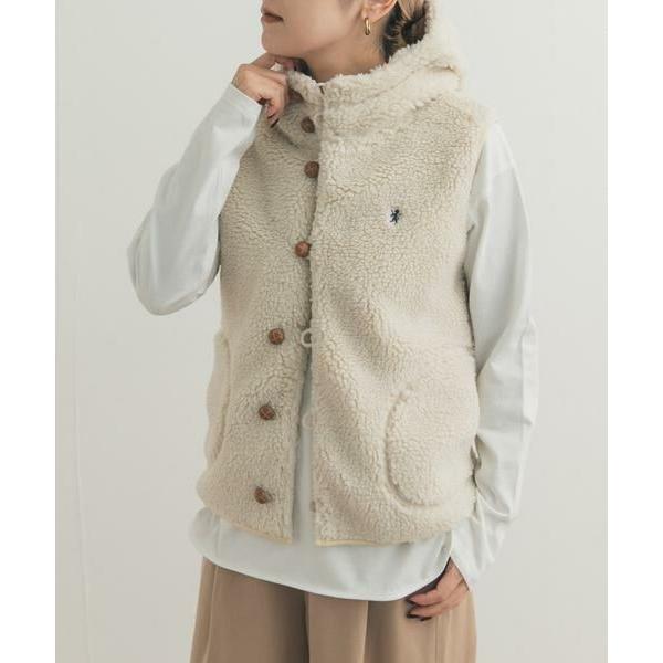 美品 GYMPHLEX BOA HOODED VESTアーバンリサーチドアーズ URBAN RESEARCH DOORS（アーバンリサーチドアーズ） URBAN RESEARCH