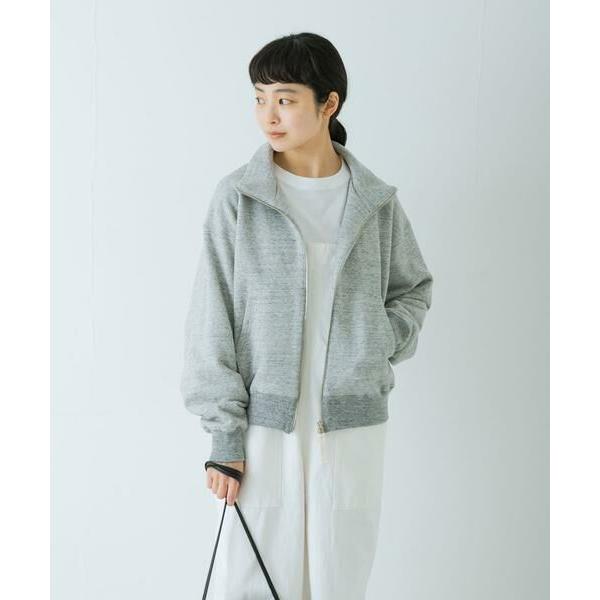 【タグ付新品】かぐれ　コットンスウェットスタンドジップ　オートミール かぐれ かぐれ / かぐれ コットンスウェットスタンドジップ