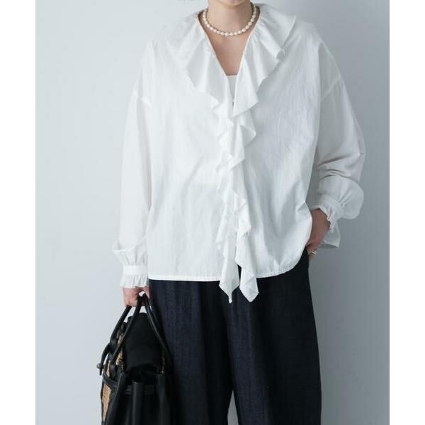 かぐれ　長袖　コットン　フリルシャツ かぐれ かぐれ / かぐれ コットンフリルカラーシャツ : タカシマヤ
